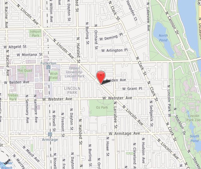 Location Map: 2266 N. Lincoln Ave Chicago, Illinois 60614