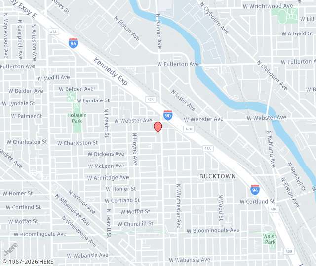 Location Map: 2138 North Damen Avenue, Suite 1 Chicago, Illinois 60647